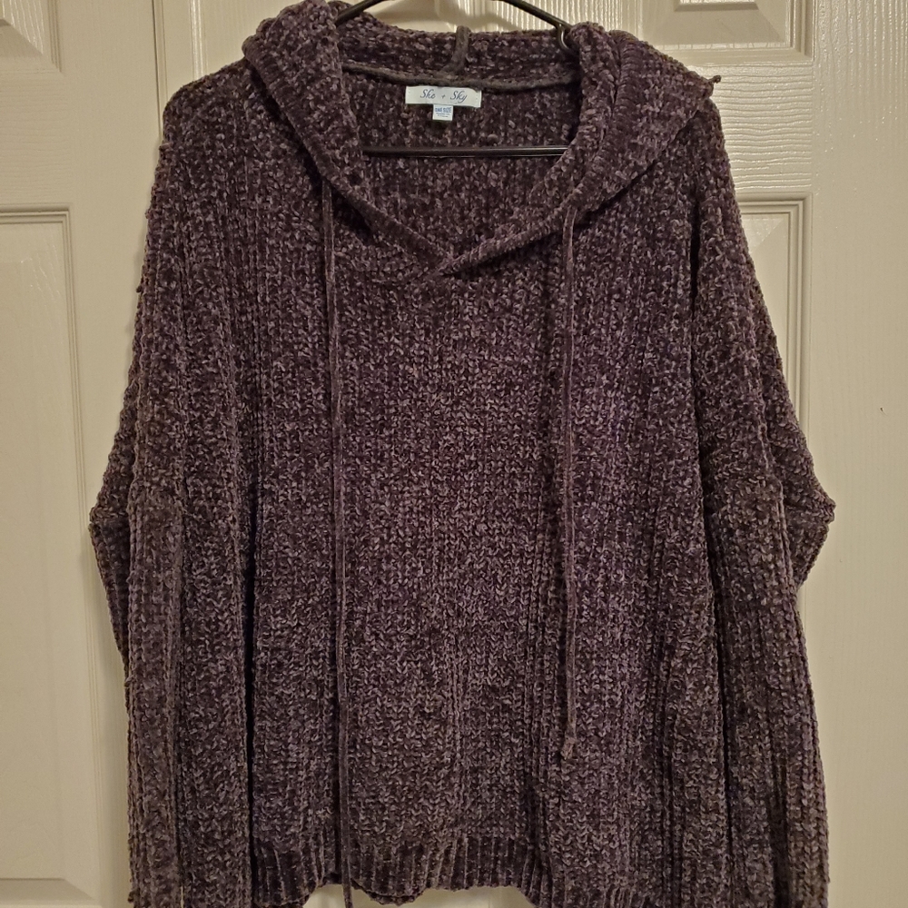 Soft She + Sky Fluffy sweater